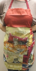 Lovely Medley of Cats Apron,100% Cotton , NEW - Picture 1 of 1