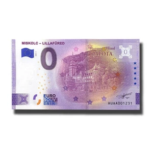 0 Euro Souvenir Banknote Miskolc-Lillafured Hungary HUAA 2021-1 - Picture 1 of 3
