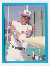 1982 Topps Stickers #62 Tim Raines Montreal Expos