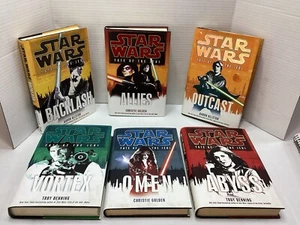 Star Wars The Fate of the Jedi Hardcover Book Lot Of 6 Backlash Outcast Allies.. - Picture 1 of 17