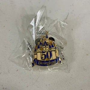 Disneyland  Cast Member 50th Anniversary Castle Pin New  - Picture 1 of 2