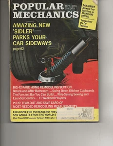 Popular Mechanics Sept 1966 Vintage How To Magazine - Picture 1 of 2