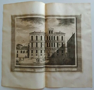 1722 Graevius Peter Van der Aa Veduta Venezia Palazzo Ruzzini à S. Maria Formosa - Bild 1 von 3
