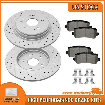 Керамическая колодка заднего перфорированного тормоза ротора для Acura TLX 2015 2016 2017 2018 2019 2020 годов выпуска - Изображение 1 из 4