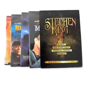 STEPHEN KING Horror DVD Collectors Set Misery Dark Half Needful Things Carrie - Foto 1 di 11