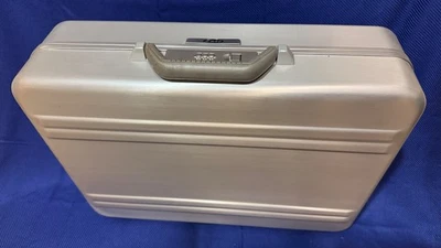 NWT Zero Halliburton Aluminum Attache Case, 18.5" x 14" x 5.5",  Silver - Image 1 of 4