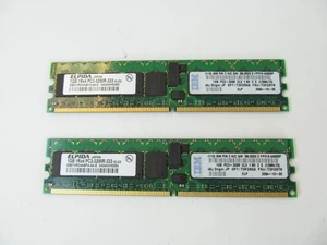 IBM 73P2866 2GB (2x1gb) PC2-3200 Chipkill Memory Kit zj - Picture 1 of 2