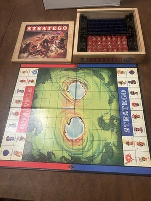 Stratego Nostalgia Series Wooden Box Board Game 2002 Milton Bradley - Complete - Image 1 of 4