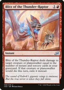 BLITZ OF THE THUNDER-RAPTOR X 4 N/M- IKORIA: LAIR OF BEHEMOTHS MTG - Picture 1 of 1