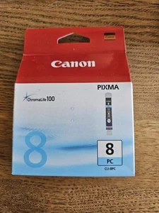 Genuine Canon CLI-8 Cyan Pixma ChromaLife 100 Ink Cartridge - Afbeelding 1 van 1