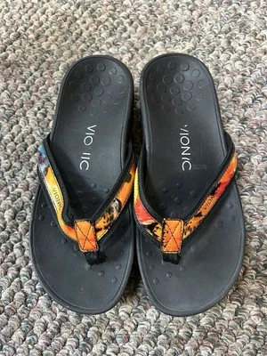 Vionic High Tide Orange/Multi Color Sandal Women’s Size 7 Wide - Image 1 of 4