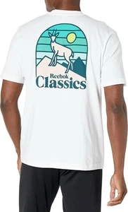 Camiseta para hombre Reebok Standard Classics blanca gráfica talla S-M (I) - Imagen 1 de 5