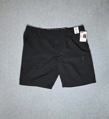 Wrangler Cargo Shorts Mens 46 Black Performance Classic Flex Waistband NWT - Image 1 of 4