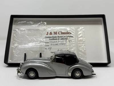 J&M Classics; Healey Duncan Drop Head, Plateado/Gris Escala 1:43 Modelo 40 Foto 1 de 4