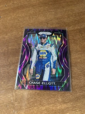 2018 Panini Prizm - Chase Elliott #1 Purple Prizm - Image 1 of 2