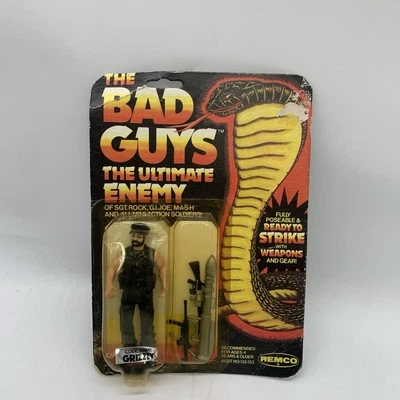 Винтажный сержант Remco Rock The Bad Guys Ultimate Enemy Кодовое Имя Grizzly Новая Карта - Изображение 1 из 4