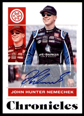 2022 Panini Chronicles #19 John Hunter Nemechek Chronicles Autographs - Image 1 of 2