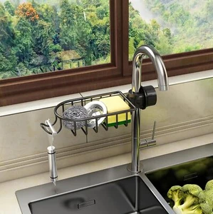 Kitchen Sink Organizer Storage Rack Dishwashing Sink Sink Supplies Household Rag - Picture 1 of 1