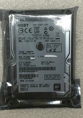 7200RPM 750GB random 2.5" SATA HDD Laptop Internal Hard Drive - Hard Drive HDD - Image 1 of 2