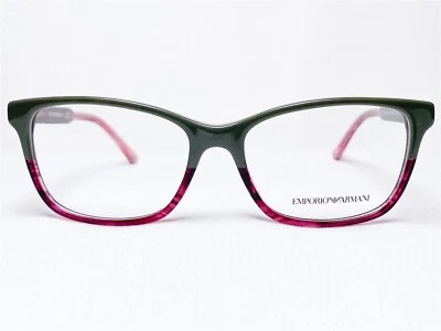 NUEVO Emporio Armani EA3121 5569 Mujer Verde/Rosa Moderno Anteojos Monturas 54/16 Foto 1 de 4
