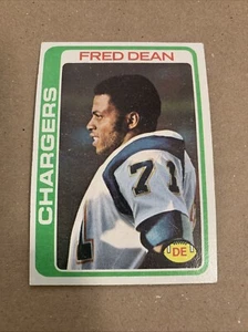 Fred Dean RC rookie card, 1978 Topps #217, San Diego Chargers, Hall of Fame - Picture 1 of 2