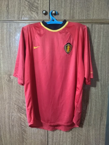Belgium Team Nike Football Shirt Home 2000/2001/2002 Soccer Jersey Men Size M Cover