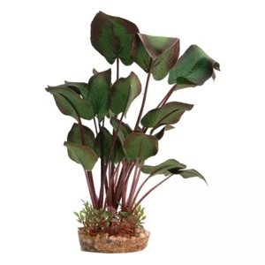 Aqua One Silk Plant Radican With Gravel Base Large Decoration Aquarium 29070 - Picture 1 of 1