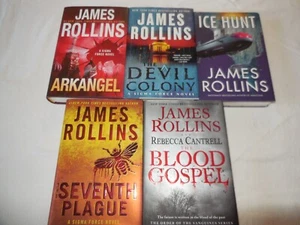 JAMES ROLLINS 8 Hardcovers with Dust Jackets - Picture 1 of 4