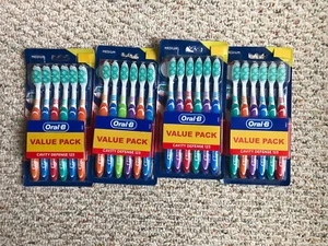 Lot 4 Oral B Medium Toothbrush Value Pack (6 per Pack) Total 24 Toothbrushes - Picture 1 of 3