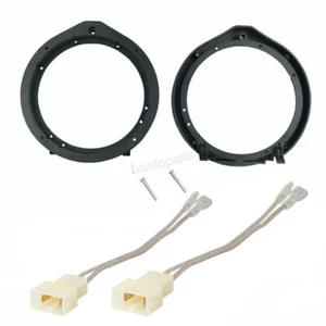 6.5"IN Car Front Door Speaker Adapter Plates & Harness For Honda Civic 2006-2011 - Foto 1 di 6