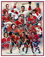 NHL Montreal Canadiens Tribute Hall of Famers Color 8 X 10 Photo 