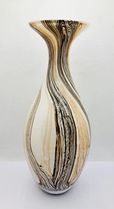 Jozefina gefasste Glas Vase abstrakt Krosno Polen Jankowski 1980 makellos - Bild 1 von 11