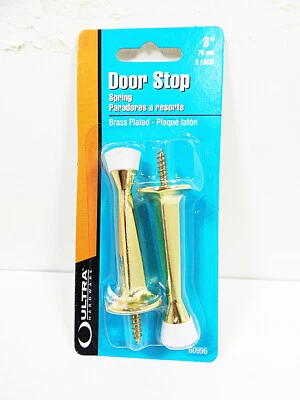 Door Stops Brass Plated Screw In Decorative  3 inch Heavy Duty Wall Bumper Stop  - Image 1 of 4