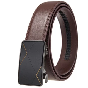 Fashion HJones Men's Leather Belt Automatic Buckle Belt Ratchet Strap Casual Hot - Bild 1 von 4