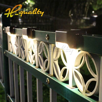 4/8PCS Solar Power LED Deck Lights Stair Step Lamp Light Garden Deck Lamp - Image 1 of 4