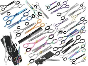100 Friseurscheren Scheren Haarscheren Effilierscheren Restposten Sonderposten - Bild 1 von 4