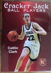 Caitlin Clark Rookie Card Cracker Jack Iowa Hawkeyes🔥 PHENOM ON FIRE 🔥#1 Pick - Picture 1 of 1