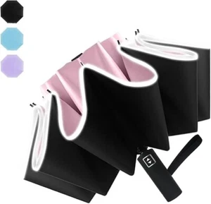Inverted Umbrella Automatic with Reflective Stripe 10 Ribs Windproof UPF50+ F... - Picture 1 of 6