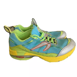 Newton Women’s Trail Running Sneaker Shoes 02210 Aqua Laguna Lime Size 6.5 - Picture 1 of 7