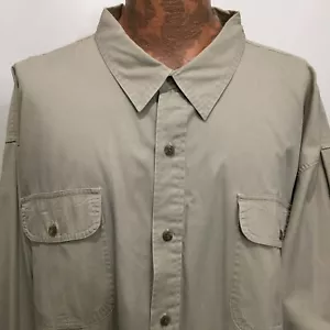 Camisa de algodón manga larga RedHead 5XL beige caqui - Imagen 1 de 5