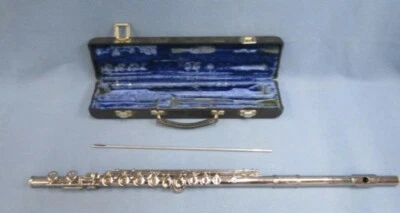 Flauta Communhardt Modelo 2NP Con Estuche, EE. UU., Muy Buen Estado, Niquelada Foto 1 de 3