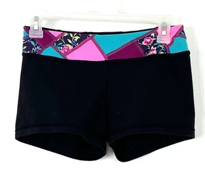 BLACK REVERSIBLE IVIVVA ATHLETIC SHORTS YOUTH GIRLS SIZE 14 - Picture 1 of 4