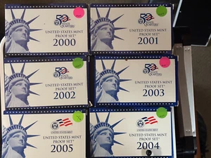 United states mint proof set 2001 state quarters - Picture 1 of 4