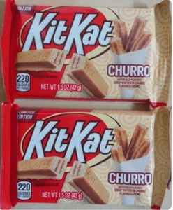 (2)Kit Kat Holiday Churro flavored - LIMITED EDITION 1.5 oz European - Picture 1 of 3