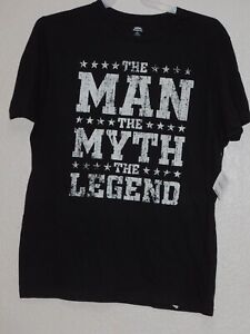 Mens T Shirt Black XL or 2XL The Man The Myth The Legend Father Dad Gift