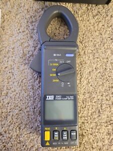 TES TES-3063 Power AC/DC Clamp Meter with TES 3064 datalogging windows software