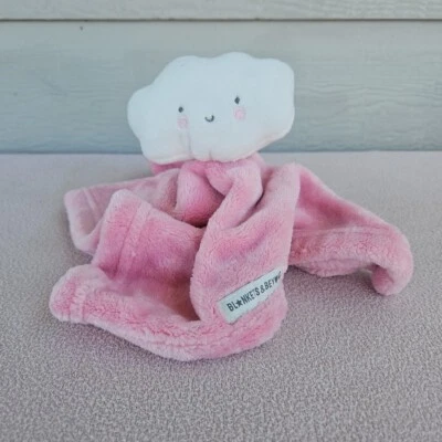 Mantas y más allá Manta de seguridad en la nube Lovey rosa felpa juguete suave bebé 13" Foto 1 de 4