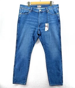 Wrangler x Fender Jeans Mens 38x32 Blue Straight Denim Guitar Pick Pocket - Picture 1 of 17