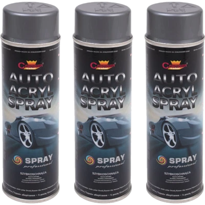 3x 500ml Felgensilber Felgenlack Lackspray Sprühdose Silber-Aluminium RAL9006  - Bild 1 von 4