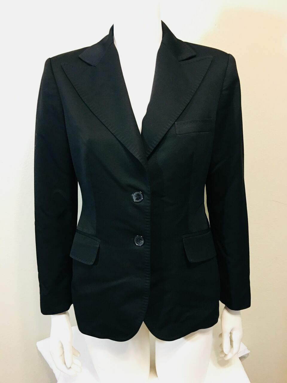 ANNE KLEIN 4p Jacket Blazer Black 